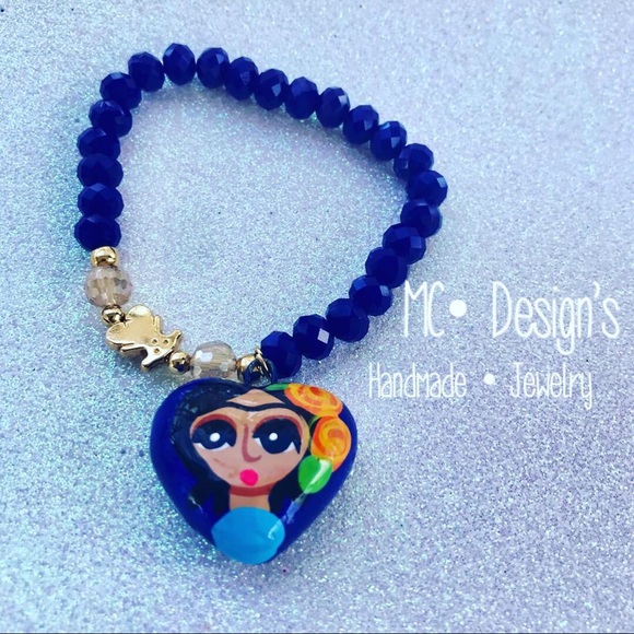 Gold✨ Plating Frida Kahlo Handmade Bracelet set - Picture 2 of 2